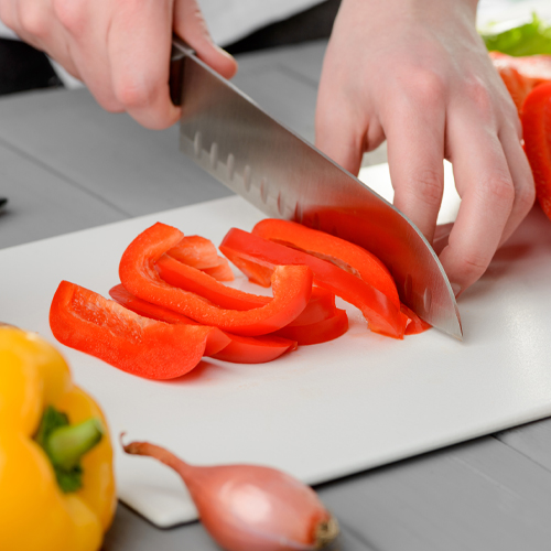 Chef Showing Knife Skills